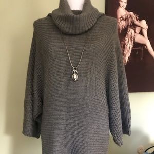 Dark grey sweater dress